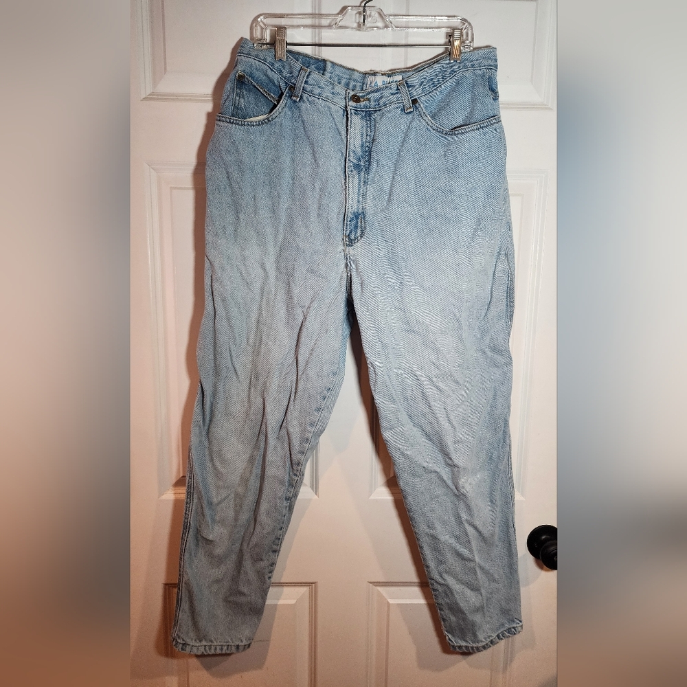 LA Blues Light Blue Denim Jeans Loose Fit Straight Approx 36" Waist 28.5" Inseam